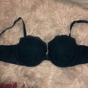 Aerie Mia Bra 36C teal Push Up removable pads